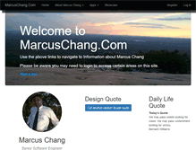 Tablet Screenshot of marcuschang.com